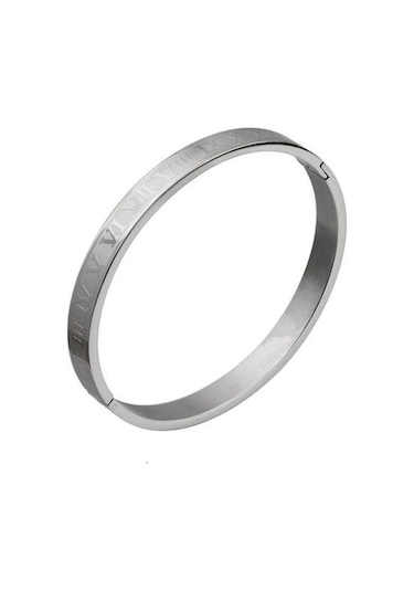 Kraliyet Klasik Paslanmaz Çelik Bileklik, Manşet Bilezik Gümüş R Altın - Gümüş