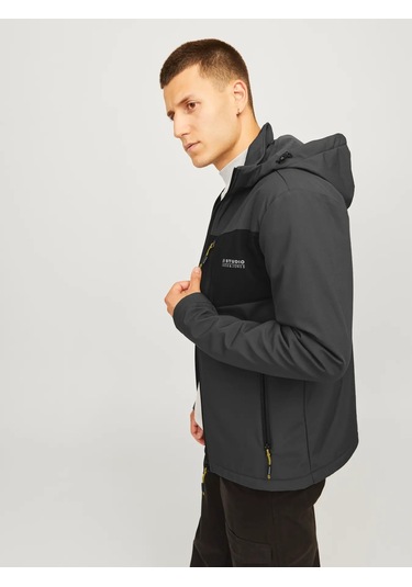 Jack&jones Jjtaylor Softshell Erkek Ceket 12259615 Gri