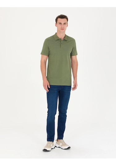 Pierre Cardin Erkek Haki Tişört 50275708-vr027 Haki