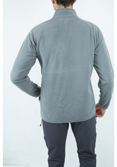 Alpinist Motus Tam Fermuarlı Polar Gri Melanj (520730135)