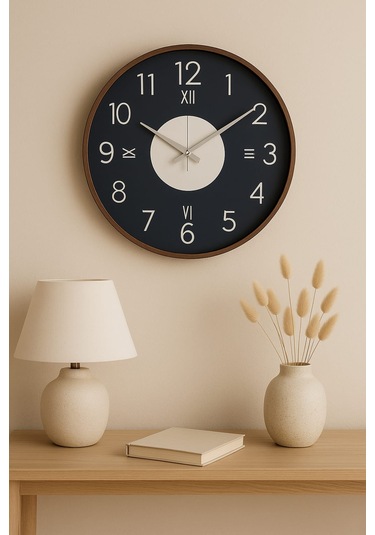 Yeni Tasarım Modern Duvar Saati Şık Ve Kalite Bir Arada No:1003 Siyah