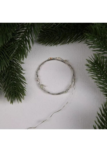 Luazon Lighting Pil İle Çalışan Çiy Işığı Zincir, 1 M 175967371 Çok Renkli