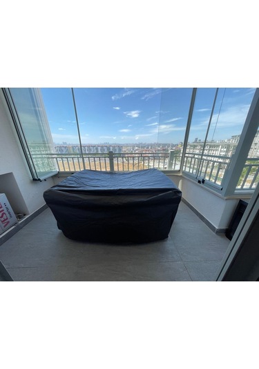 Siyah Bahçe Mobilya Koruma Örtüsü Branda 300x160x80 Cm-santimetre, Su Geçirmez, Güneşten Korur Diğer