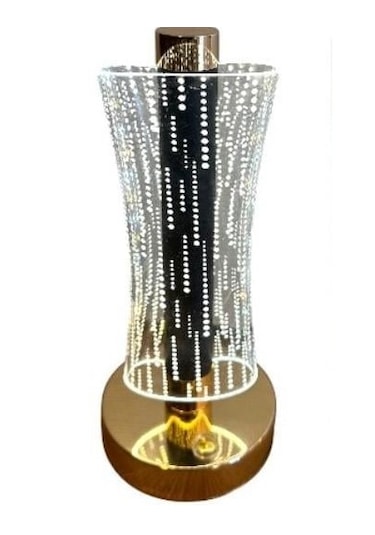 Kristal Gece Lambası Led Gold