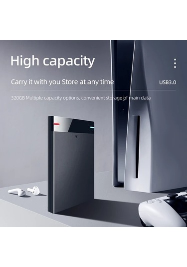 Boatshop1 320gb Taşınabilir Harici Sabit Disk Usb 3 0 Yüksek Hızlı Okuma Yazma Pc Laptop Telefon Uyumlu