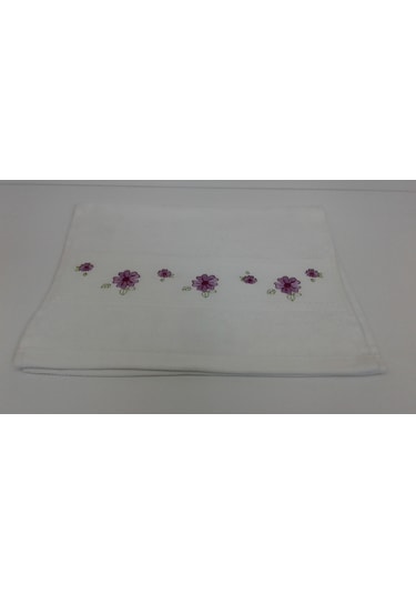 Soley Gardenya Nakışlı Mutfak Havlusu 6 Lı Pembe