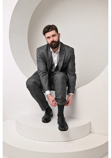 Turkan Yüksek Boyunlu Düz Renk Pamuklu Çorap Seti 5 Çift 334372832 Siyah