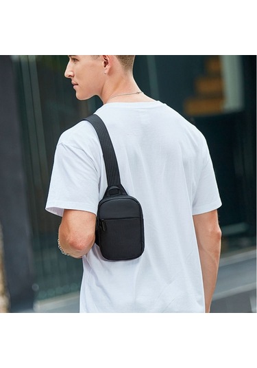Erkek Göğüs Çantası, Omuz Askılı Çanta, Küçük Askılı Çanta Siyah