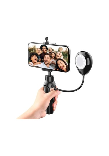 Cbtx Xwj-s1 Masaüstü Cep Telefonu Tutucu Led Işıklar İle Tripod