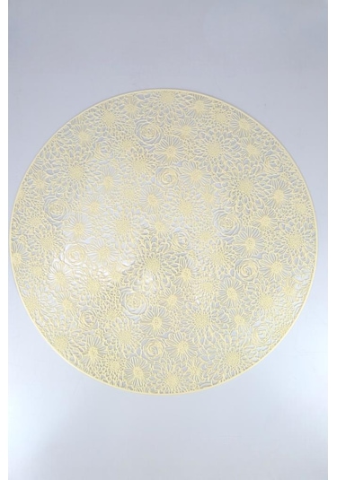 Digithome Acar 6 Lı Amerikan Servisi Supla Yuvarlak Krem 38 Cm Acr-281 C320.033 Krem