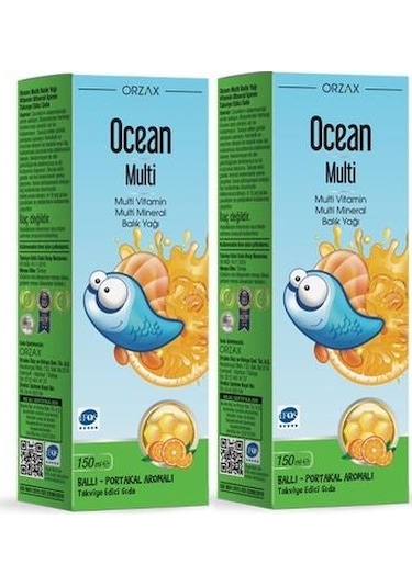 Orzax Ocean MULTİ Multi-Vitamin & Balık Yağı 150ml | 2 Adet (2.'s