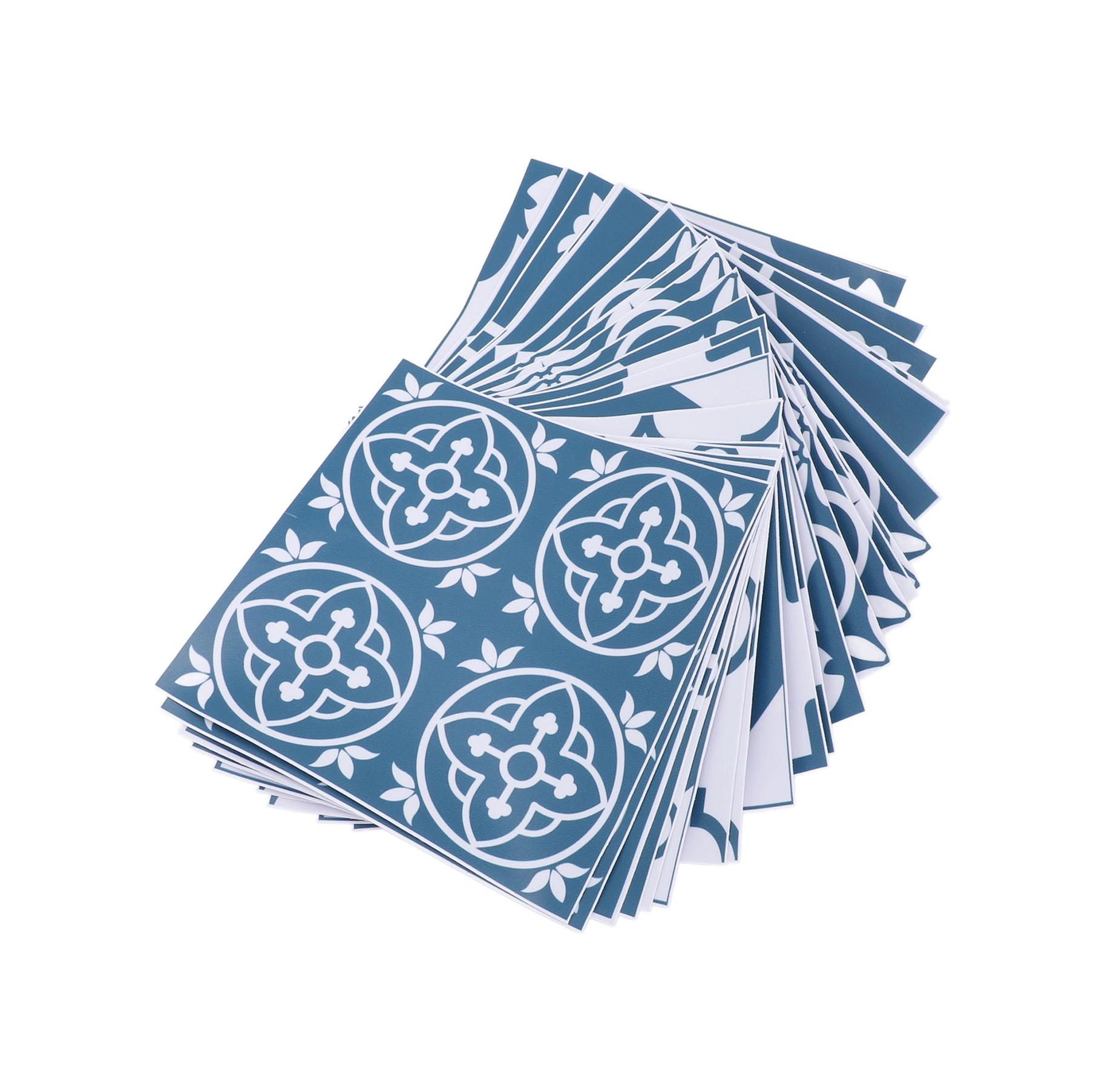 Geeroyoo 24 Adet Pvc Mdf Duvar Sticker, Suya Ve Yağa Dayanıklı, Otomatik Yapışkan, 15x15cm, Mutfak/banyo Dekorasyonu, Zanaatî Çiçek Desenli Diğer