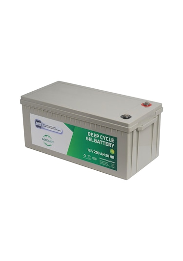 Agromot 12 V 200 Ah Jel Akü Deep Cycle Nano Carbon Agm Battery
