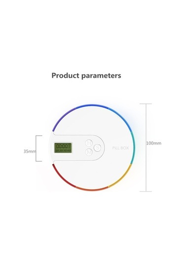 Tongxida Zamanlama Yaşlı Mor Taşınabilir Sones Elektronik Hatırlatma Hap Kutusu, Akıllı Ka Kutusu Mor