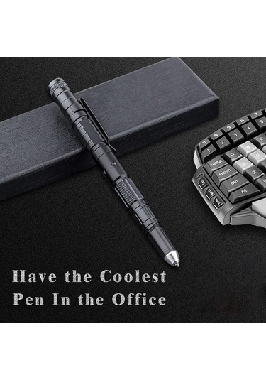 Ulzyvf Yüksek Kaliteli Createtech Taktik Suntek Siyah Kalem Feneri Siyah