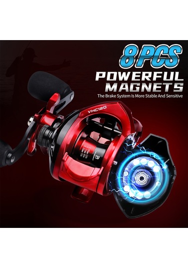 Gajeena Proberos Vhc120 Sağ El Metal Balık Makinesi - 8kg Fren Gücü, 3+1 Rulman, 7.2:1 Dişli Oranı