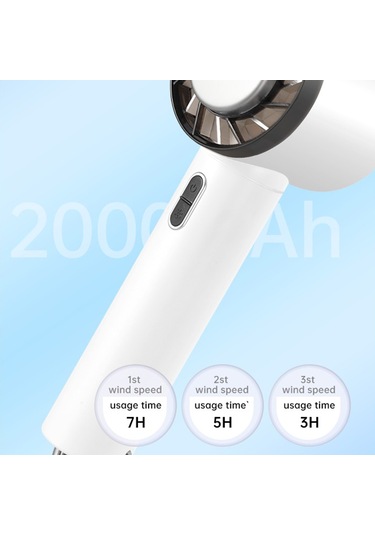 Wx-625 Taşınabilir Mini Yaz Fanı Soğuk Kompres Fonksiyonlu El Tipi Soğutma Fanı - Açık Mor Açık Mor