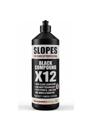 Slopes X12 Sıyah Tek Adım Pasta 1lt
