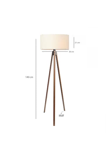 Homing AYD-2971 Krem Başlıklı Tripod Lambader