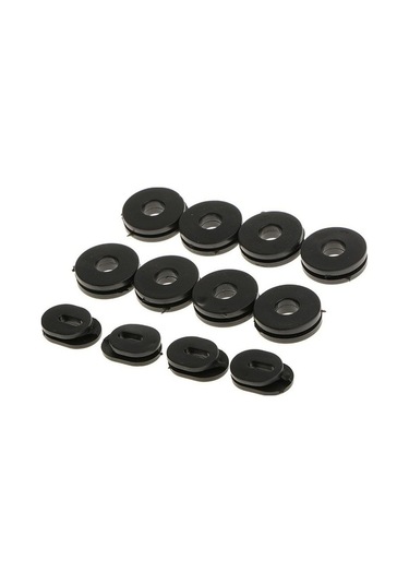 Yingfu Sunttek Gs125 Için Siyah Kauçuk Yan Kapak Motosiklet Araba Oto Grommets 12 Adet Takım Siyah