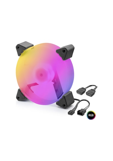 Kasa Fanı 5. Nesil Rgb 12 Cm - Siyah Nd2665