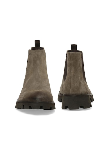 İnci Belfast Vizon Süet Erkek Hakiki Deri Bot Vizon