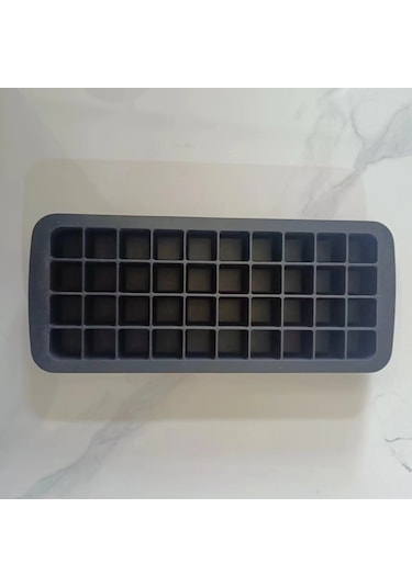 Skycity 2'li Set Silikon Buz Kalıbı 40 Hücre - Esnek, Çok Amaçlı, Pratik Dondurma Ve Atıştırmalıklar İçin Siyah