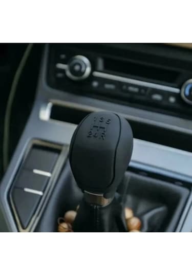 Silikon Manuel Siyah Vites Topuzu Kılıfı Düz Vites İleri 5 Vites Diğer