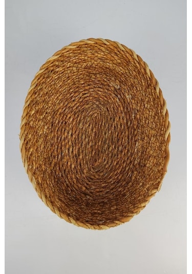 Digithome Hasır Banyo Ve Makyaj Organizer Sepeti Oval Düzenleyici 20 Cm Kahverengi - Pnl-ph22 S/3