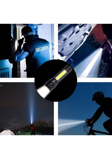 Buffer Kutulu Mini El Feneri Taşınabilir Led Kamp Ve Acil Durum El Lambası Plastik Gövde Çok Renkli