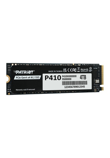 Patriot P410 Pcıe Gen4 X4 Nvme 1.4 M.2 2280 Ssd R/5000 W/4500 Adad2ptr0003