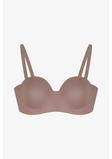 Kadın Dolgusuz Mikro Straplez Sütyen Yeşil