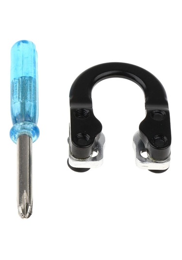 Dolıty Okçuluk D Döngü Metal Halka Bileşik Yay Dize Ok Siyah Siyah