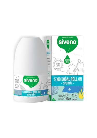 Siveno Sportif Vegan Unisex Roll-On Deodorant 50 ML