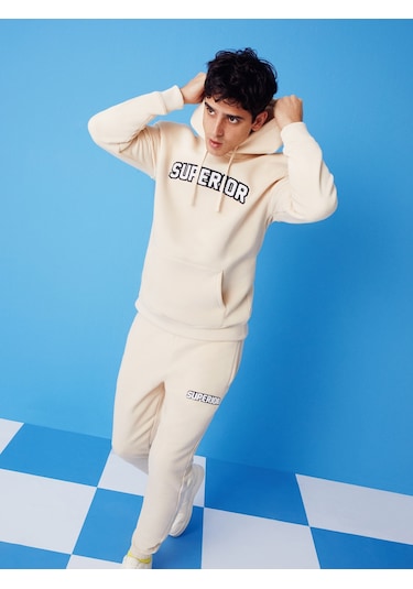 Colin's Colins Normal Kesim Kapüşonlu Baskılı Bej Erkek Sweatshirt Cl1066840 Bej