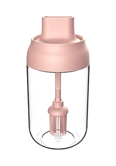 Etiketli, Neme Dayanıklı Kapaklı Ve Kaşıklı Entegre Baharat Kavanozu - Pembe 1