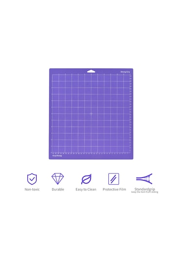 Aubyhe 3'lü Pembe Pvc Kesim Matı - 12x12 İnç, Yapıştırıcı Tabakalı, Kesici Makine İçin