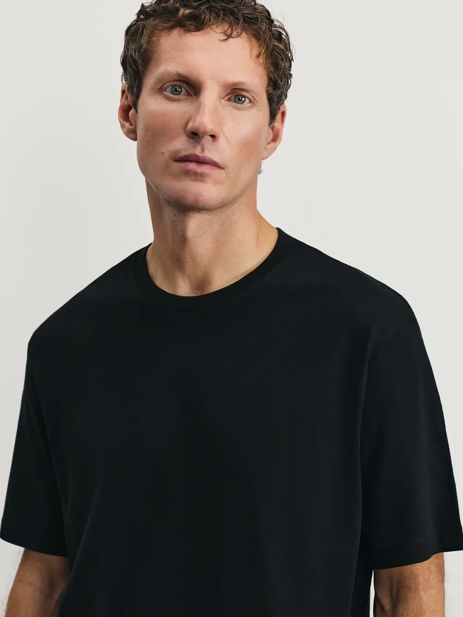 Zarına Temel Pamuklu Oversize Tişö 233150673 Siyah