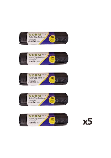 Norm Çöp Torbası - 2 Kat - 400 Gr. - 80x110 Cm. - 50 Adet