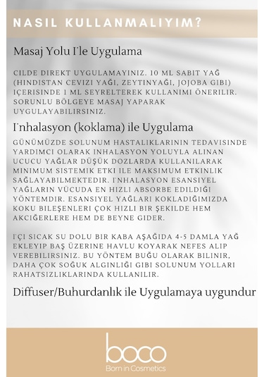 Boco Born In Cosmetics Çay Ağacı + Lavanta + Portakal Saf Aromaterapi Uçucu Yağı 3 x 10 ML