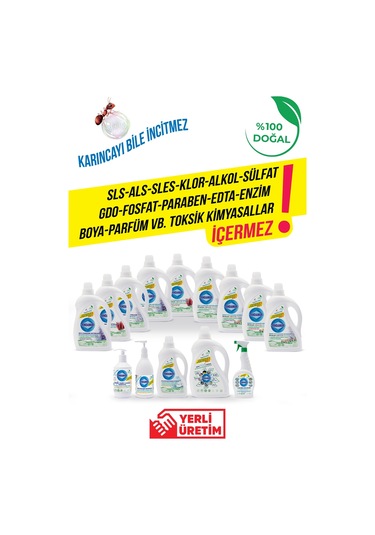 % 100 Doğal Çok Çok Amaçlı Konsantre Temizleyici- Organik Portakal Yağlı