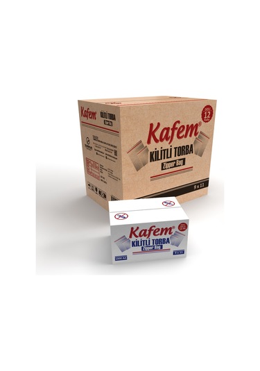 9 x 11 CM Kilitli Poşet / Naylon Torba ( 12.000 Adet ) Koli - Kafem