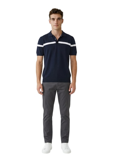 Cazador Erkek T-shirt Caz.34235 Lacivert