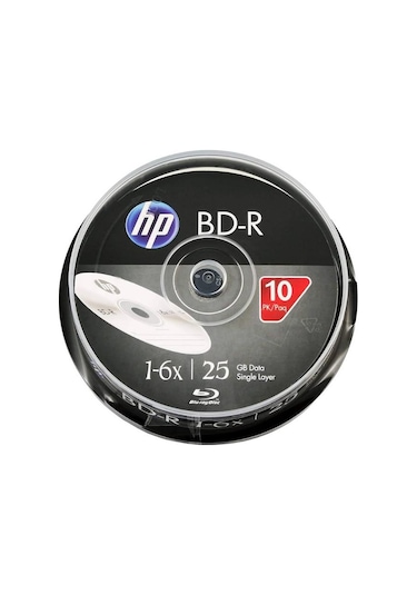 Hp Blu-ray Bd-r 6x 25gb 10lu Cake Box - Bre00071-3