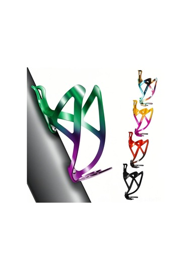 Jeemson Alüminyum Allyapımı Renkli Sürekli Değişimli Bisiklet Su Flasörü - Kara-kırmızı Renk, Yol Ve Dağ Bisikletleri İçin