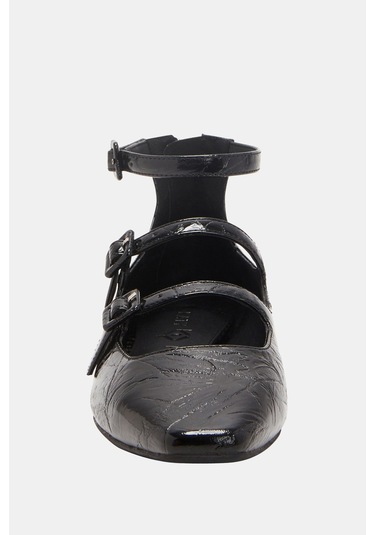 Katy Perry The Confidant Mary Jane Kadın Siyah Toka Fermuar Detaylı Babet Siyah