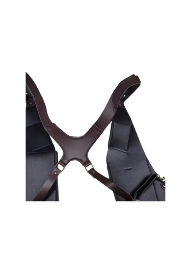 Willowhaven Vintage Kolçak Askılı Erkek Ve Kadın Outdoor Kare Sırt Çantası Koyu Kahverengi