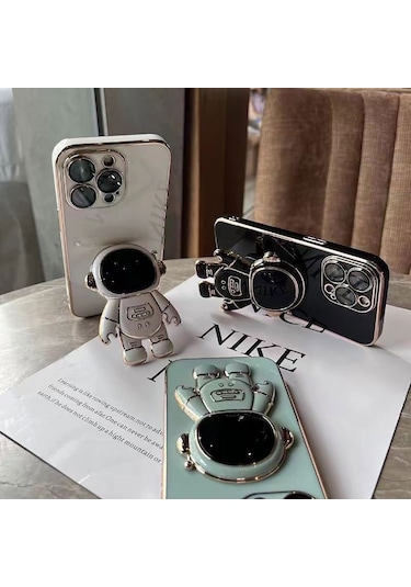 Kilifone - Telefon Standı Space Astronot Figürlü Cep Telefon Standı - Pembe - T27215 Pembe