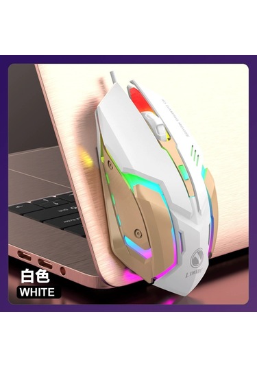 Kablolu Fare Dizüstü Bilgisayar Usb'si İş Ofis Oyunları İçin Aydınlık Bir Fareye Sahiptir Style4 Style4