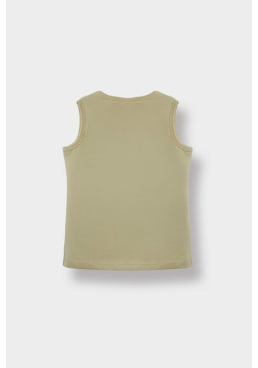 Defacto Erkek Bebek Bisiklet Yaka Palmiye Desenli Atlet E2341a525hskh271 Haki